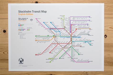 Stockholm Metro Map: Literal English Translation Poster (A2) – MetroMash