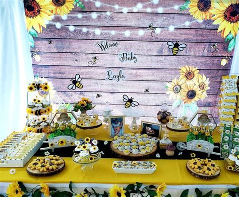 Bumble Bee And Sunflowers Baby Shower Party Ideas Photo 1 Of 44 Bee