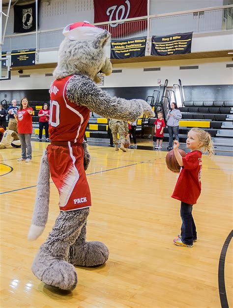 DVIDS - Images - Atlantic Coast Conference mascots help greet children ...