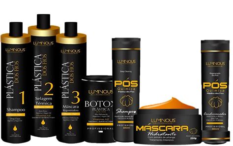 Kit Plastica Dos Fios Selagem Luminous Hair Manutenção R 160 00 em