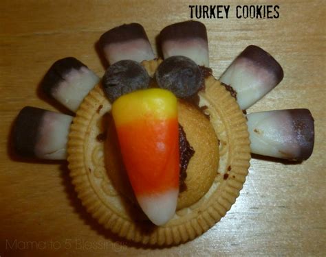 Turkey Cookies, Not Your Typical Cookies! - Mama to 6 Blessings