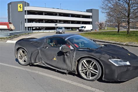 New Ferrari SF90 Stradale Spider Spied Testing With “High Voltage ...