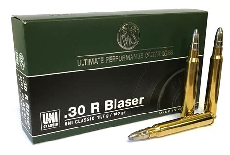 RWS 30R Blaser 180 Grain UNI Classic 2117835 RWS Ammunition New