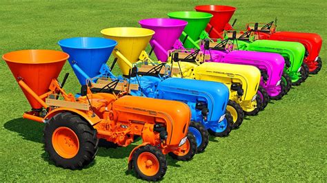 Transporting Spreading Lime With Mini Porsche Tractors Farming