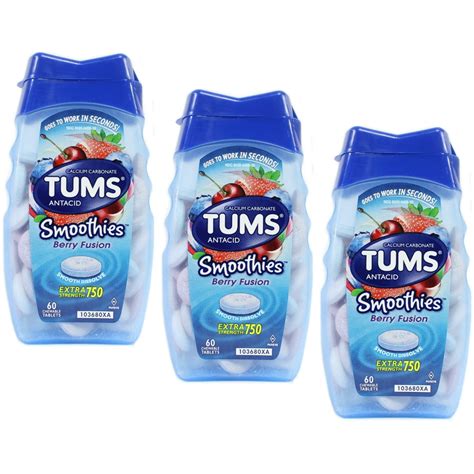 pack tums smoothies tablets berry fusion  tablets  walmart