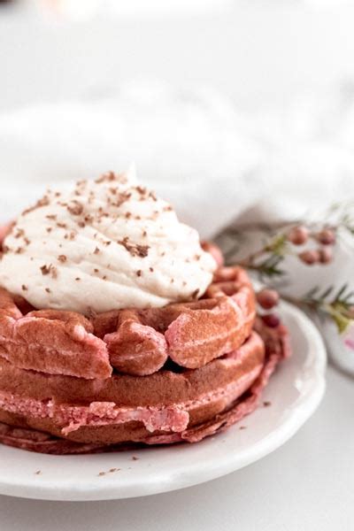 Keto Red Velvet Chaffles Dessert Waffles With A Twist