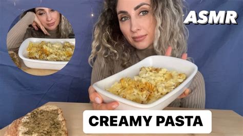 Asmr Cheesy Pasta Mukbang Cheese Pasta Eating Sounds