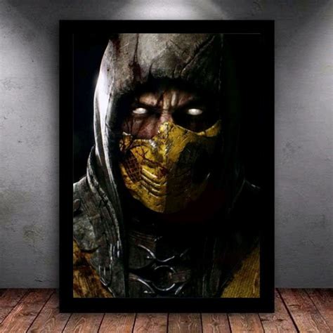 Quadro Decorativo Scorpion Mortal Kombat Elo