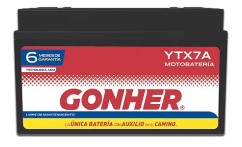 Bateria Para Moto Ytx7a Gonher Agm Vento Atom 150 150cc Envío gratis