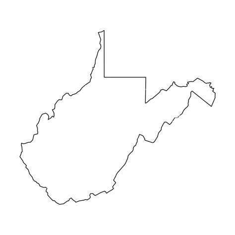 West Virginia Outline Vector At Vectorified Collection Of West