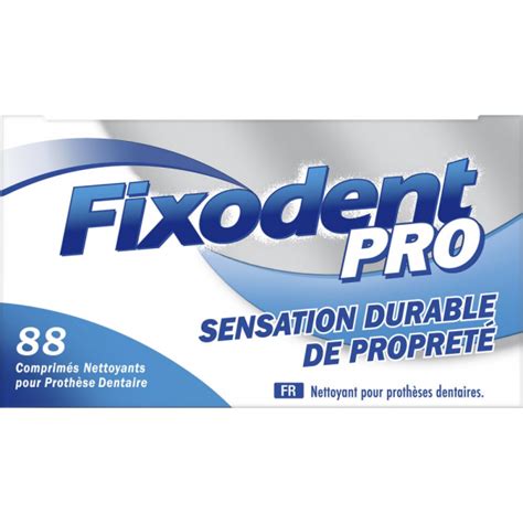 Fixodent Pro Comprim S Nettoyants Extra Fra Cheur Longue Dur E Pas Cher