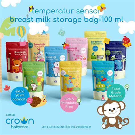 Jual Termurah Crown Snuggle Kantong Asi Promo Isi Lembar