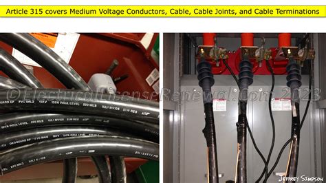 Article 315 Medium Voltage Conductors Cable Cable Joints And Cable