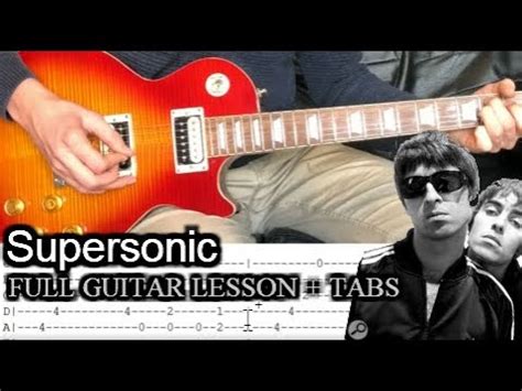 Oasis Supersonic Guitar Lesson WITH TABS YouTube