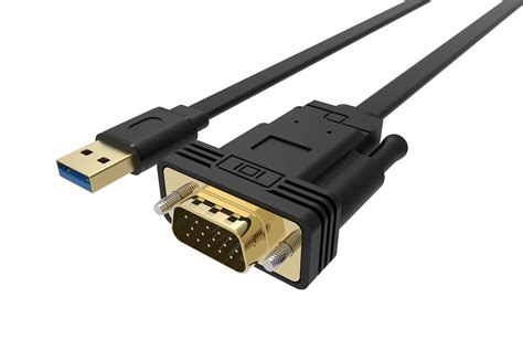 Usb 3 0 Para Vga Macho Adaptador De Alimentação Do Conector De Cabo