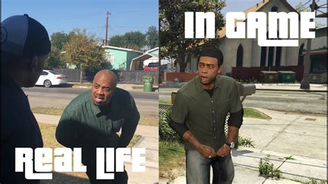 Lamar Roasts Franklin In Real Life And In Game Side By Side Synced