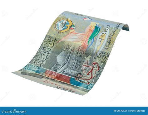 1 Kuwaiti Dinar Bank Note Stock Image Image Of Market 64673591