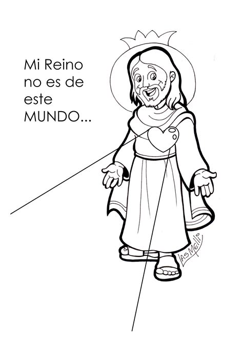 DIBUJO Mi Reino No Es De Este Mundo Educacion Religiosa