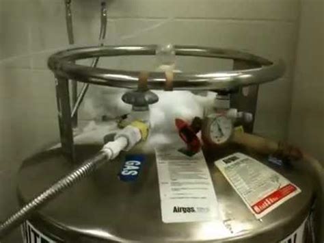 Venting Nitrogen Tank In A Science Lab Youtube