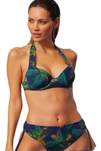 Bikini Din Dan Taza Soft Push Up Vedetina Tiro Corto Env O Gratis