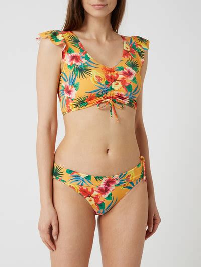 Banana Moon Bikini Oberteil Mit Floralem Muster Modell Blinko Orange