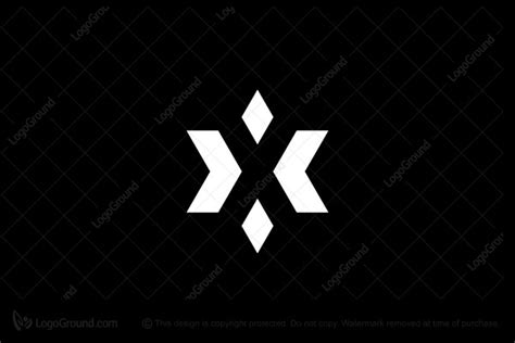 Letter X And Star Logo