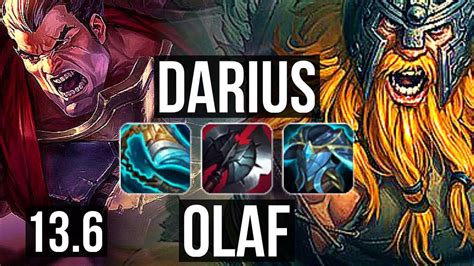 Darius Vs Olaf Top 2 9m Mastery 8 Solo Kills 400 Games Kr