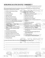 Developing An Active Lifestyle Worksheet 1 COD Journey To Recovery