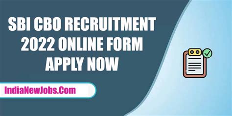 Sbi Cbo Recruitment Notification And Apply Online