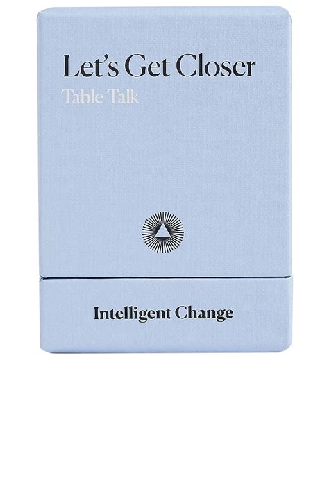 Intelligent Change Let S Get Closer Table Talk Game REVOLVE