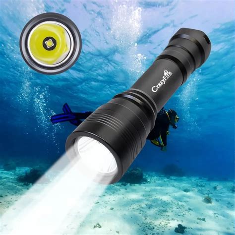 Diving Flashlight 3 Modes 1050lm Underwater 150m Professional Submarine