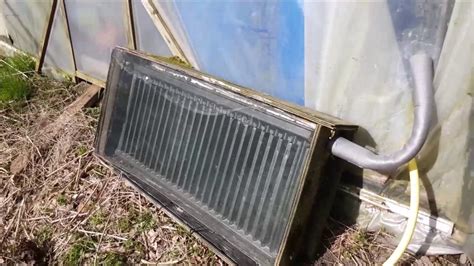 Diy Solar Collector And Storage For My Greenhouse Youtube