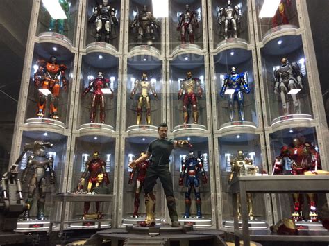 Hot Toys Iron Man Wall Of Armor Display At Sideshow Collectibles