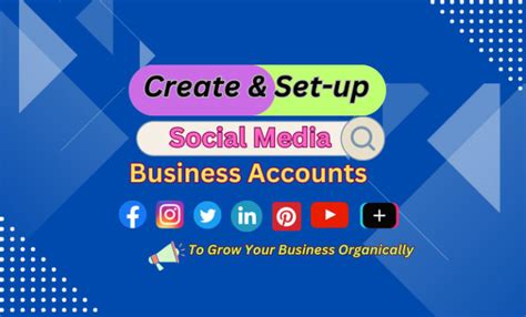 Create All Social Media Accounts Business Pages And Optimization By