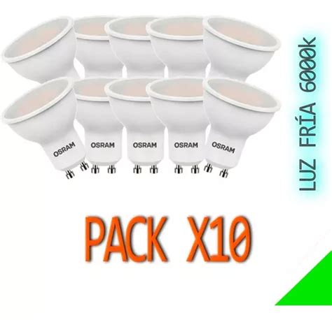 Pack X L Mpara Osram Led Dicroica Gu W Luz Fria Ef Mercadolibre