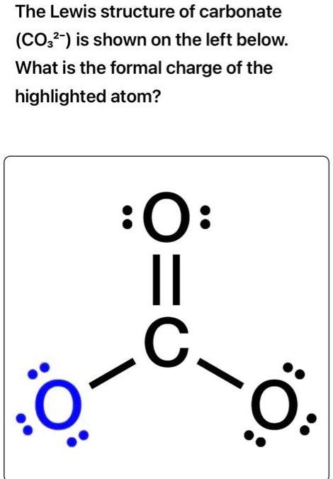 Co3 Lewis Structure 2 Formal Charges