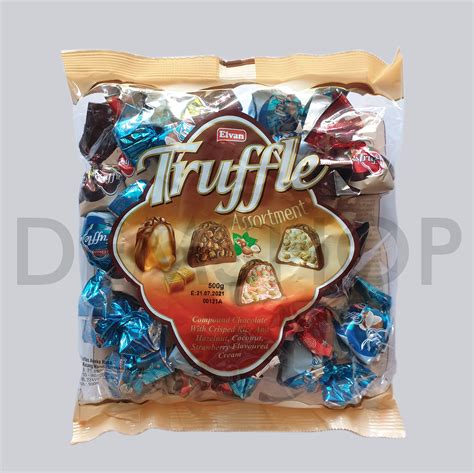 Elvan Truffle Chocolate 400g Assortment Mix Cokelat Coklat Turki