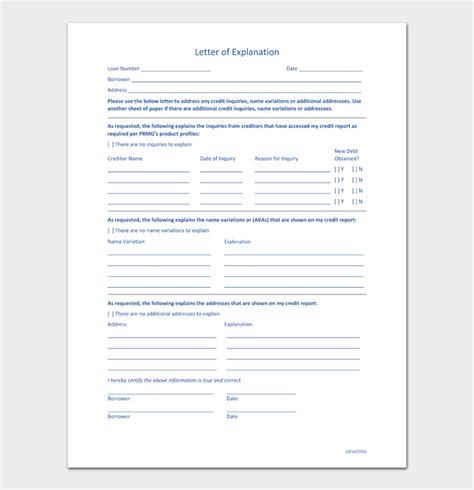 Writing An Explanation Letter With Templates Docformats