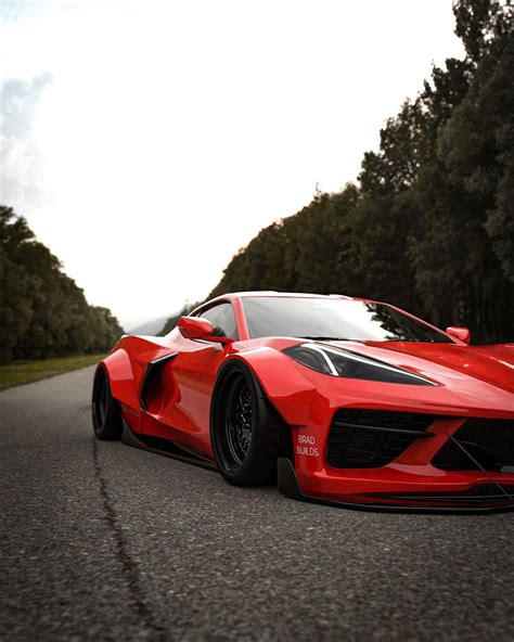 2020 C8 Corvette With Concept8 Widebody Kit And Carbon Fiber Wheels