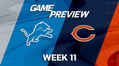 Detroit Lions Vs Chicago Bears Nfl Week 11 Game Preview Youtube