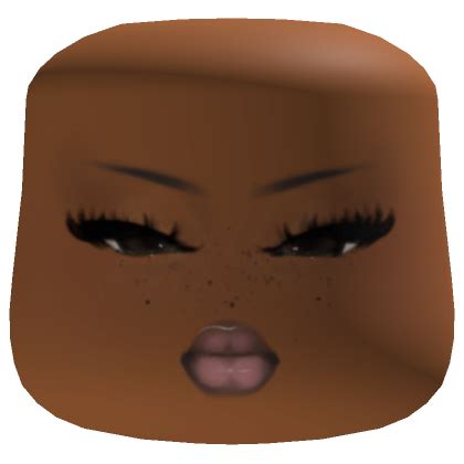 Mink Doll Makeup Cheeks Head Brown Skin Tone Roblox