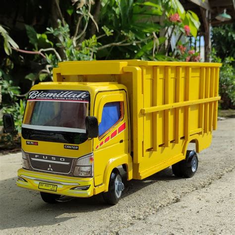 Jual Mainan Mobil Truk Kayu Miniatur Truck Oleng Jumbo Mobilan Anak