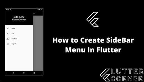 How To Create SideBar Menu In Flutter Flutter Sidebar Menu