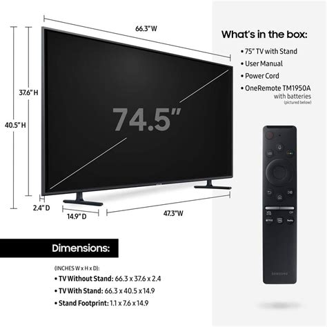 Cuánto Pesa Un Televisor Samsung De 75 Pulgadas Mundobytes