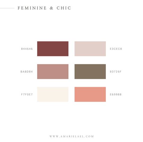 Burgundy Colour Palette Feminine Color Palette Vintage Colour Palette