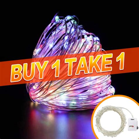 2 Pcs1M 2M 3M Fairy Lights LED Battery Operated Christmas Light Fairy