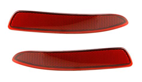 Oe Spec Red Lens Rear Bumper Reflector Replacements For 2007 2010 Bmw