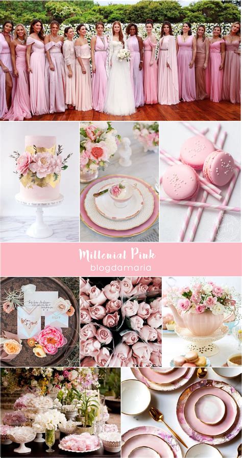 Decoração de Casamento Paleta de Cores Millenial Pink MaFer Marion