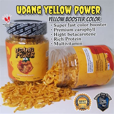 Jual Udang Kering Yellow Power Pakan Channa Booster By Rajabfishstore