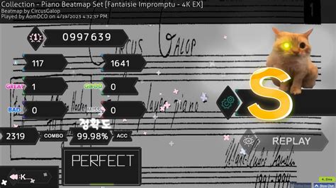 Osumania Piano Beatmap Set Fantaisie Impromptu 4k Ex 997639